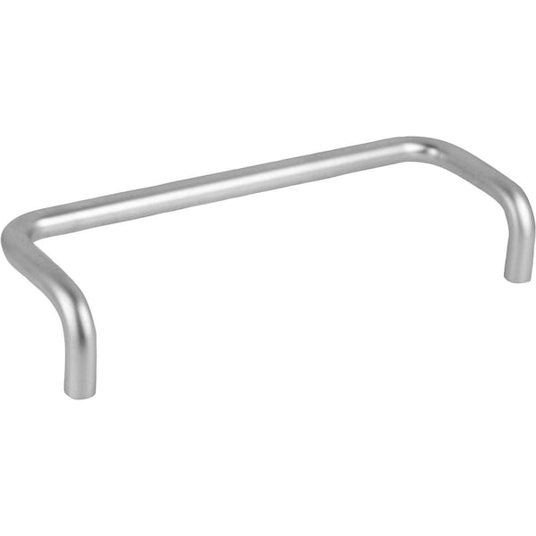Kipp Pull Handle L=220, Form:A Steel, Matte Chromed, A=200, D=M08 K0230.200081 - main